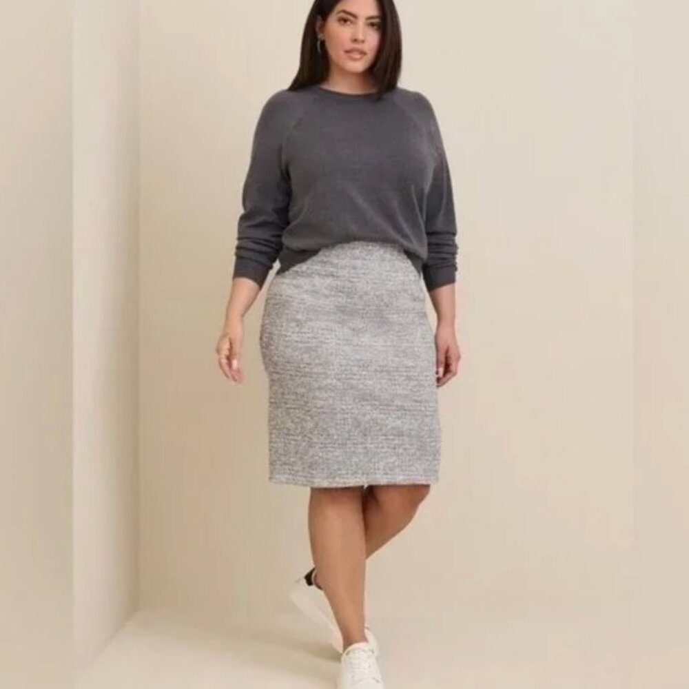 Torrid Midi Studio Double Knit Pencil Skirt